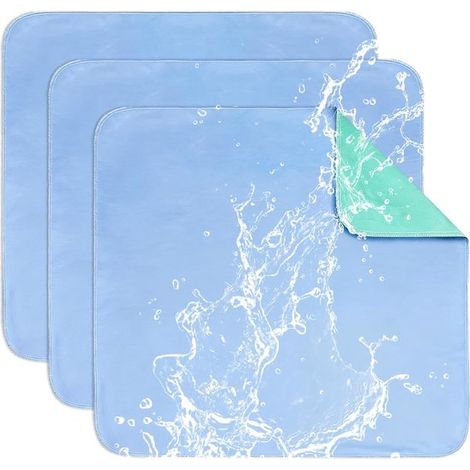 Coussins de protection pour incontinence 3 pièces 45 x 60 cm – Protège-sièges lavables absorbants et imperméables – Réutilisables – Pour fauteuil roulant voiture canapé et chaise (1/5)