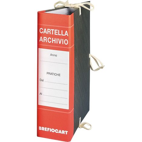 FALDONE ARCHIVIO dorso 20 cm - rosso- 25 confezione - BricoGo