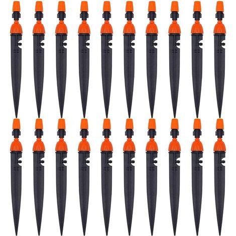 Verstellbare Tropfbewässerungsdüse für Gartenpflanzen, 360-Grad-Tropfzerstäuber, Kühl-/Bewässerungsgerät (20er-Pack)