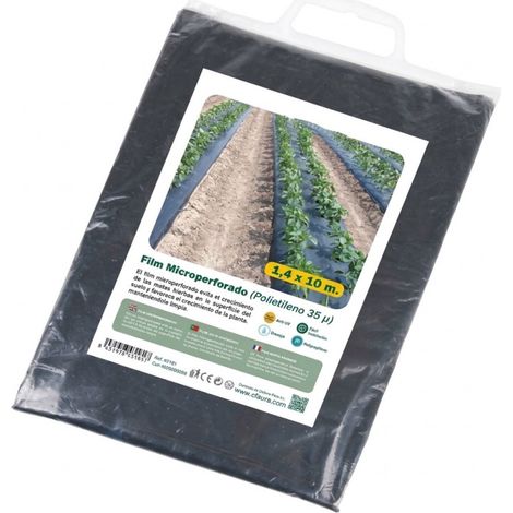 Film di polietilene microforato 1,4 x 10 m Plastica agricola da 35 micron Protezione e ventilazione delle colture (1/5)