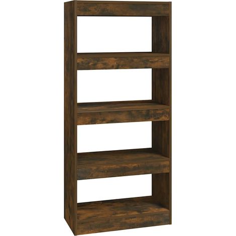 Maison Exclusive - Estantería madera contrachapada roble ahumado (1/5)