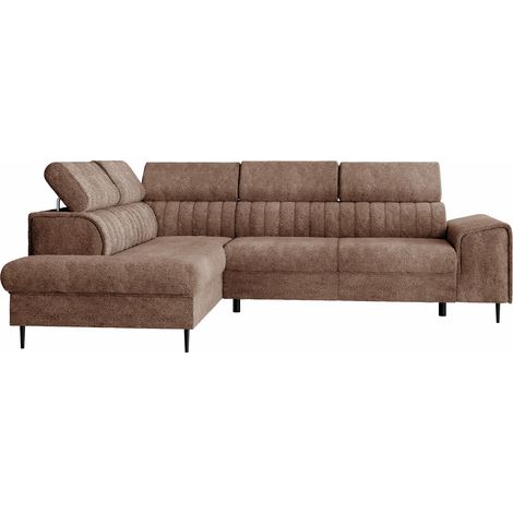 Canapé d'angle Comfivo 446, Coral 45, Fonction de couchage, Boîte de literie, 276x206x81cm, 0