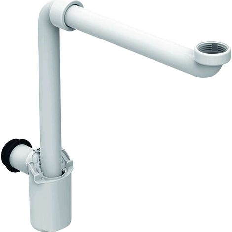 Geberit Zubehör - Direktsiphon für Waschtisch, Raumsparmodell, G 1 1/4, Durchmesser 40 mm, weiß 151.117.11.1 (1/2)