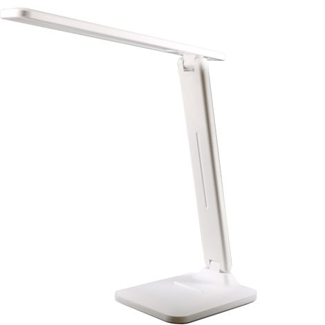 Lampe de Bureau LED, 3 Luminosité, Pliable & Portable Lampe Sans Fil, Rechargeable, Tactile, Blanc (1/5)