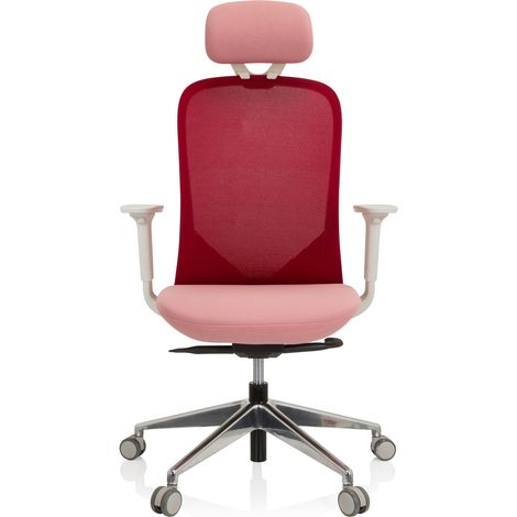 [GEBRAUCHT] B-Ware Hjh Office Bürostuhl Drehstuhl Aveza Pro Netzstoff Stoff Rosa Höhenverstellbar