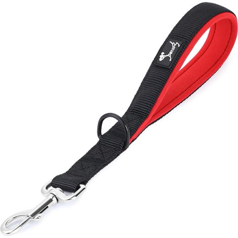 Short Nylon Dog Lead, Black, 32 cm (1/5)