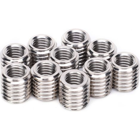 Écrou de réparation fendu, filetage réducteur, bague, manchon de vis, insertion de Conversion, 10 pièces (1/5)