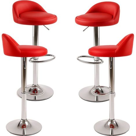 Packs Taburetes Cocina - Pack 4 Taburetes Cirkus - Rojo (1/5)