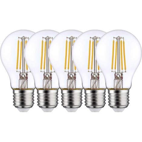 LightMe LM85936 LED EEK E (A - G) E27  7 W = 60 W Warmweiß (Ø x H) 60 mm x 108 mm  5 St.