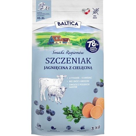 BALTICA FLAVORS OF THE REGIONS Lamb and veal puppy S / L / XL 3kg (1/2)