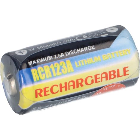 Akku CR V 123 A Li-Ion (LiFePO4) 500mAh 3V Typ CR123A (1/5)