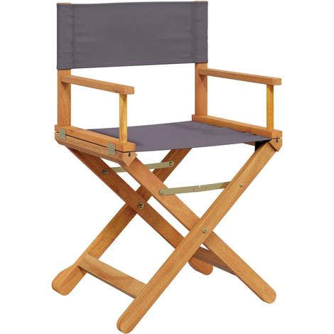 vidaXL Chaises pliables de jardin lot de 8 gris foncé tissu