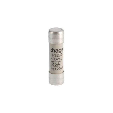 Cartouche fus.10x38 gG 25A - HAGER LF325G (1/2)