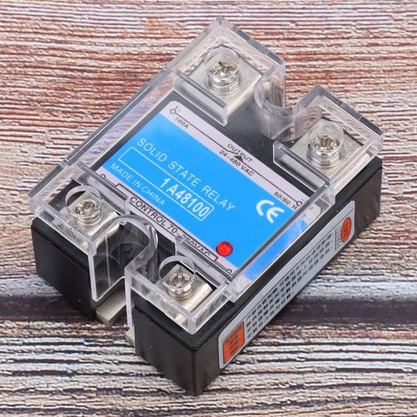 Einphasen-Halbleiterrelais, 70-280VAC Eingang, 24-480VAC Ausgang, AC-AC SSR, elektrische Ausrüstung für CNC-Maschinen (BERM-1 A48100, 100A) (1/5)