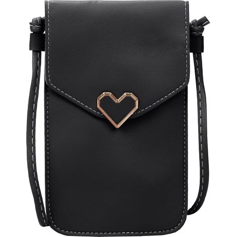 Sacoche pour téléphone portable pour femme (noir)