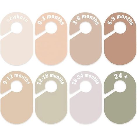Bébé placard Dividers Nursery organiseur garde robe double Sided motif pour Sizes born pour 12 Months (1/5)