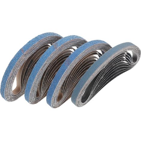 40 Pièces Rouleaux de Bandes Abrasives, Papier de Verre Métallique Bleu, Toile et Grès, pour Métal et Autres Matériaux, Ponçage Propre Soudure, Usage Industriel et घरेलier (1/5)