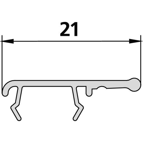 Kermi 6037701 4701 1x barre d'étanchéité et de prise