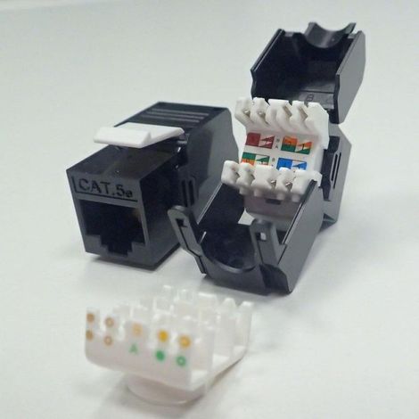 Module Keystone Jack RJ45 Cat. 5e UTP, Netrack sans outil