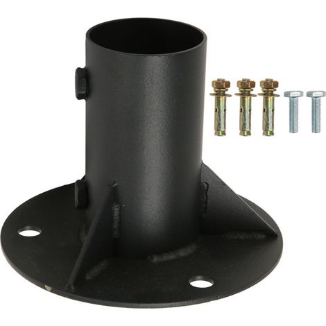 Base de Poteau Solide pour Clôture Grillage, Support Béton pour Poteaux Ronds 52mm - Fixation Mailbox et Drapeau (1/5)