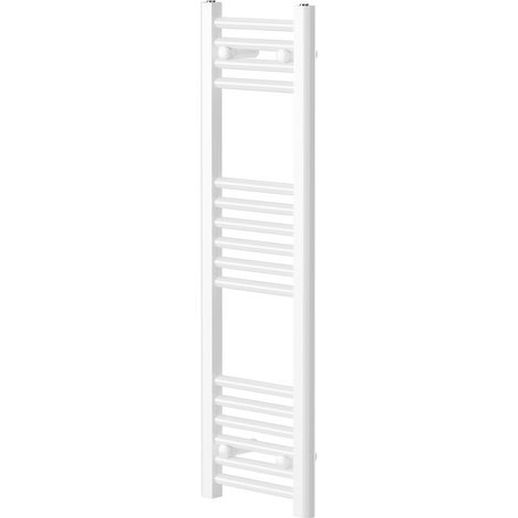 Pizarro White 1000mm x 300mm Straight Heated Towel Rail (1/5)