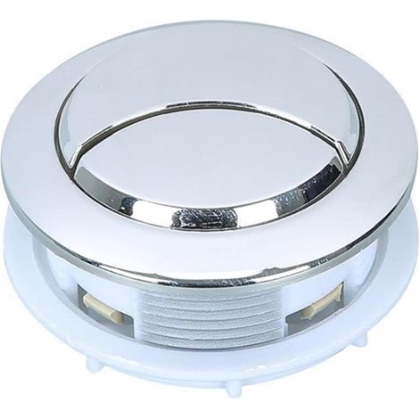 Bouton de chasse d'eau, toilette, bouton-poussoir rond en (1/2)