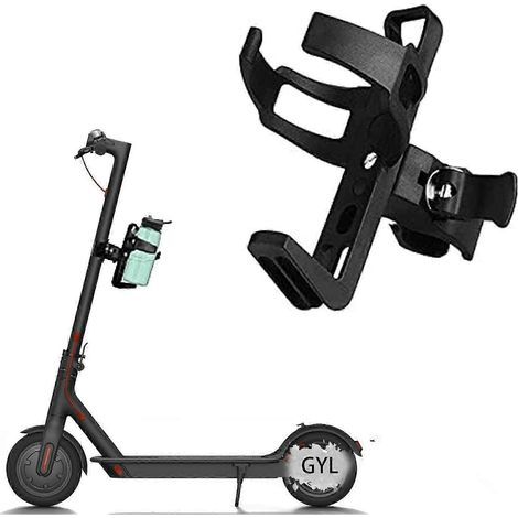 Porte-bouteille noir rotatif à 360 degrés pour vélos, trottinettes électriques, VTT, poussettes et fauteuils roulants (1/5)
