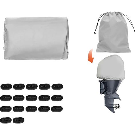 Funda para pontón, material impermeable, ajuste seguro y regulable, para embarcaciones de 21 a 24 pies. (1/2)