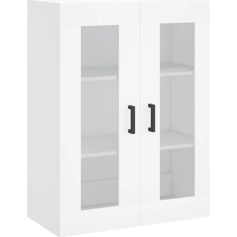 Armadio da parete di design pratico stoccaggio 69 x 34 x 90 cm in legno bianco 020048624