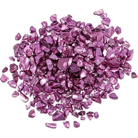 Gravier Concassé - Émaillé Coloré - Granulométrie 0,1 à 0,4 cm - Décoration Intérieure, Aquarium, Poterie, Paysagisme Microscopique - 1 Sachet de 20 g (1/5)
