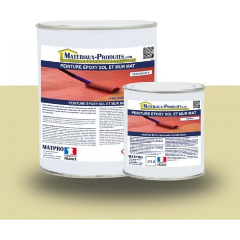Peinture époxy sol et mur Mat - 1 Kg Ivoire - MATPRO (1/5)