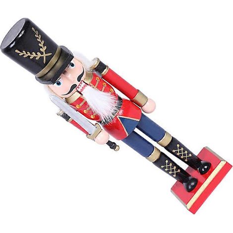 Casse-Noisette de Noël, marionnette soldat de noix, lot de 2 pièces (1/5)