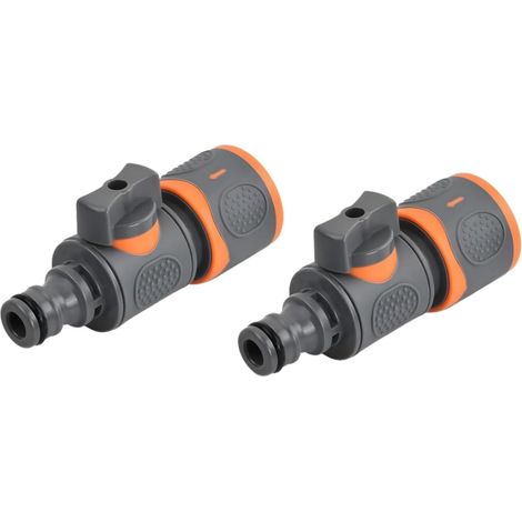 2 raccords rapides pour tuyau d'arrosage 16,5 mm, adaptateur 1/2 pouce pour jardinage et irrigation. (1/5)