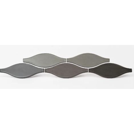 Carrelage Faience murale Rio 7.5x30 cm Gris Brillant (1/3)