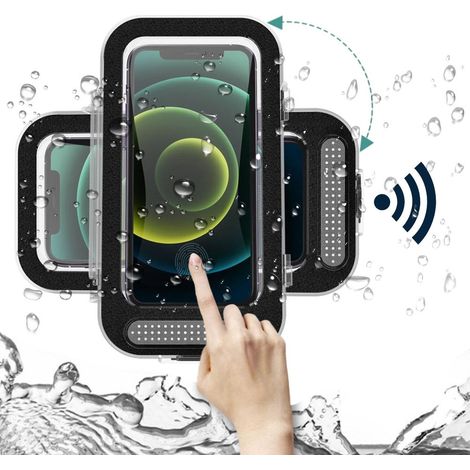 Antibeschlag- und wasserdichte Dusch-Handyhalterung, Wandhalterung für Touchscreen-Handys, für Badezimmer, Badewanne oder Küche. (1/5)