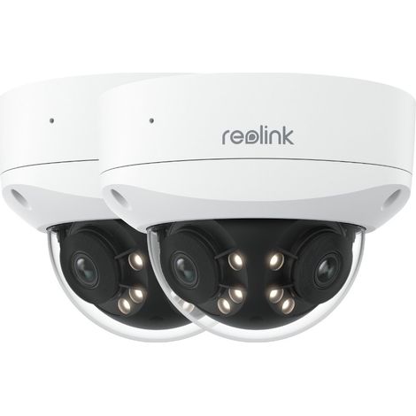 Reolink – Caméra de surveillance 4K PoE anti-vandalisme IK10 – Panorama 180° – Vision nocturne couleur – Détection de mouvement intelligente