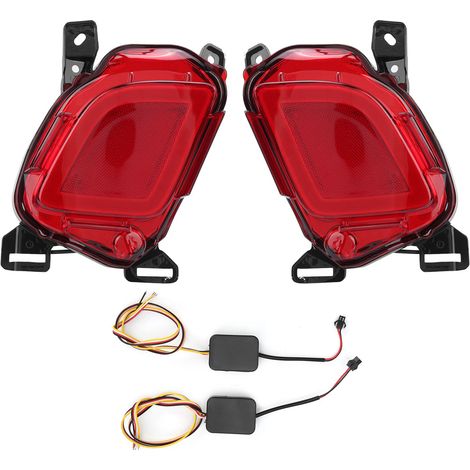 Kit de Feux Arrière LED pour Toyota Highlander 2015-2017 - Clignotant, Feu Stop, Répétiteur (Lentille Rouge)