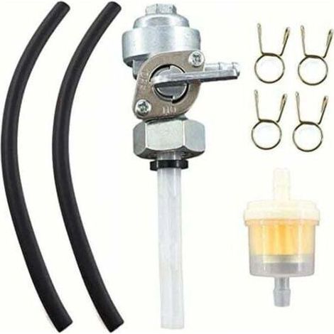 Robinets de carburant avec tuyau pour groupes électrogènes – Compatible avec modèles Einhell STE2500/STE3500/STE5500, Scheppach SG2600/SG3500, Güde GSE2701