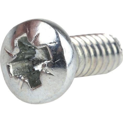 Vis à métaux RS PRO à tête Cylindrique Pozidriv en Acier, 3/8pouces ( Prix pour Sachet de 100 )