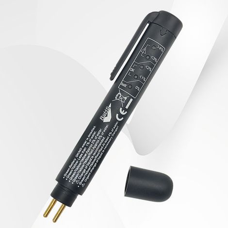 testeur de liquide de frein universel de voiture pour liquide de frein DOT5 DOT4 DOT3, testeur de frein de voiture portable avec 5 indicateurs LED, testeur de liquide de frein (1/5)
