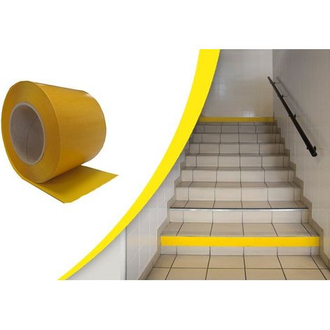 Marcaje de bandas de PVC Waccess adhesivo interior WATTELEZ rollo 10mx100mm - amarillo - 810303J