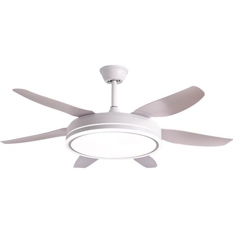 Ventilatore da soffitto BelAir Orion con luce e telecomando, 72W, 6 pale, White