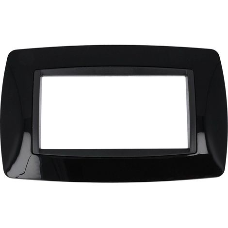 Placca Bombè Nera 504 4M Moduli Compatibile Living International (1/2)