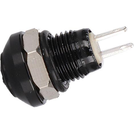 Wasserdichter Drucktaster 1A 24V 8mm, kurzzeitig, für Kfz-Stromversorgung, Zink-Aluminium-Legierung (1/5)