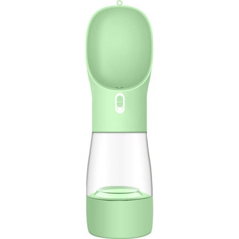 Tragbare Wasserflasche + Napf für Hund, Katze, Haustier, perfekt für unterwegs: 2-in-1-Wasserspenderflasche + Trockenfutterspender, Wasserflasche + Napf für Hunde (1/4)