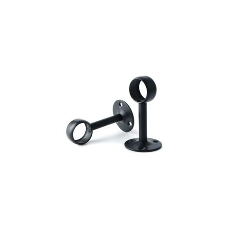 soportes de acero inoxidable para barras de cortina, para colgar en el techo, para cortinas de ducha y armarios, diámetro 32 mm.