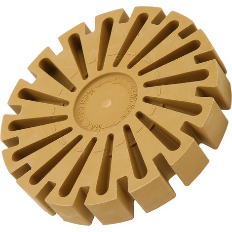 Disque caoutchouc décapant 4 en 1, meule ventilateur ronde 100mm pour perceuse électrique, ponçage carrosserie camping-car (1/5)