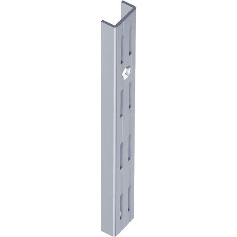 Element-System Wandschienen Alu weiß 2-rhg., 2000 mm (1 Paar) (1/3)