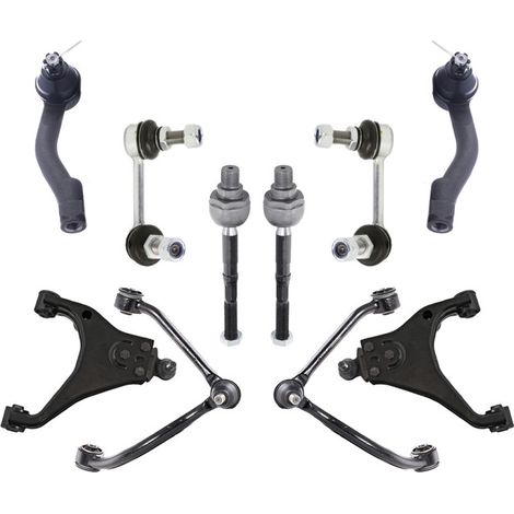 KIT BRACCIO OSCILLANTE 10 PEZZI COMPATIBILE CON KIA SORENTO I (JC) 2.5 CRDi 4WD 08.2002 / Kit Sospensione Completo OE/OEM / Bracci Oscillanti + Testine Sterzo / Sostituzione Diretta OEM
