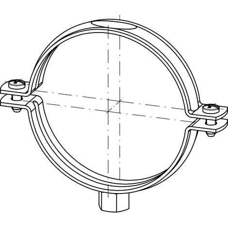 GM-X Rohrschelle Gewindemuffe DN70xM8